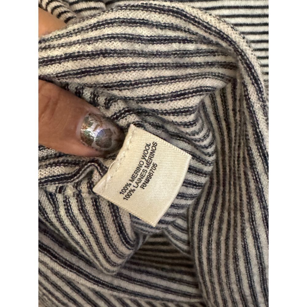 Rebecca Taylor Embellished‎ Merino Wool Striped Sweater top Sz small /r1 - Picture 6 of 7